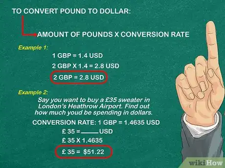 Image titled Convert the British Pound to Dollars Step 2
