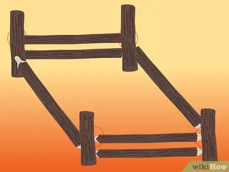 Image titled Build a Log Bed Step 8