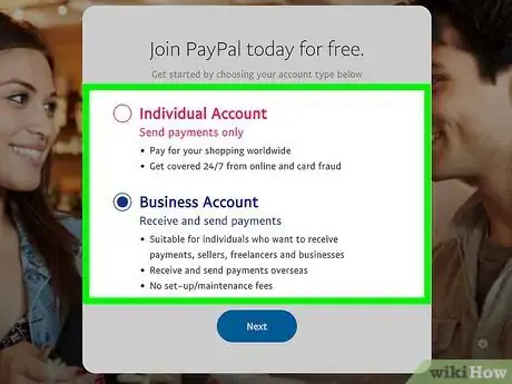 Image titled Set Up a PayPal Account Step 3