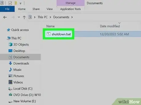 Image titled Shut Down a Computer Using Notepad Step 9