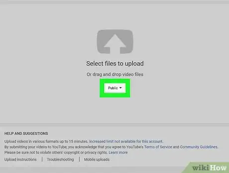 Image titled Post Private Videos on YouTube on PC or Mac Step 5