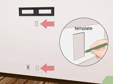 Image titled Install a Flat Panel TV on a Wall With No Wires Showing Step 9