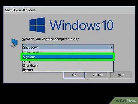 Image titled Sign Out of Windows 10 Step 10