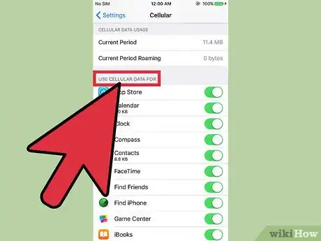Image titled Check App Data Usage on an iPhone Step 3