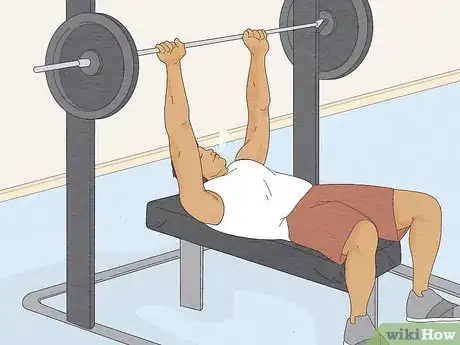 Image titled Breathe Correctly While Bench Pressing Step 4