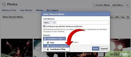 Image titled Create a Shared Album in Facebook Step 6Bullet2