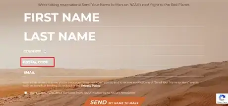 Image titled Send Your Name to Mars Input ZIP Code.png