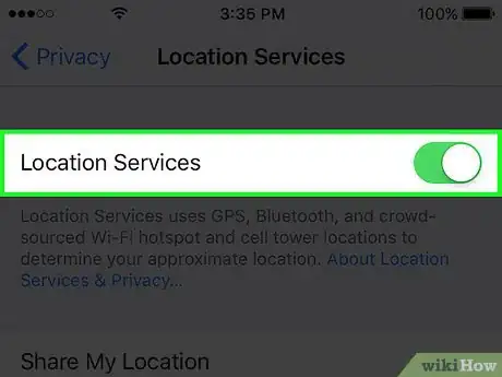 Image titled Turn On Location Services on an iPhone or iPad Step 4