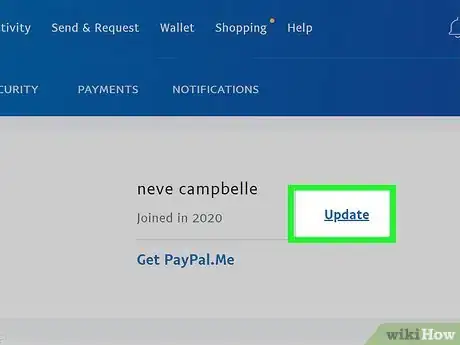 Image titled Change Your PayPal Name Step 2