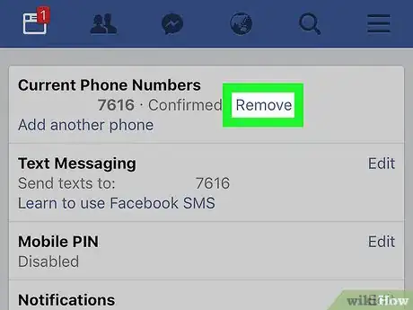 Image titled Remove Your Phone Number on Facebook Step 13