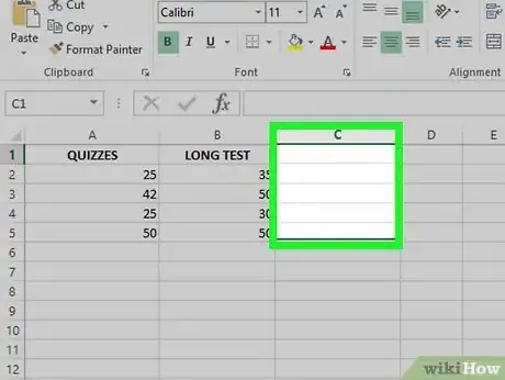 Image titled Sum Multiple Rows and Columns in Excel Step 1