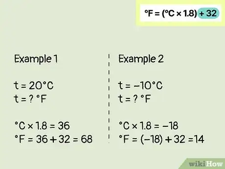 Image titled Convert Celsius (°C) to Fahrenheit (°F) Step 3