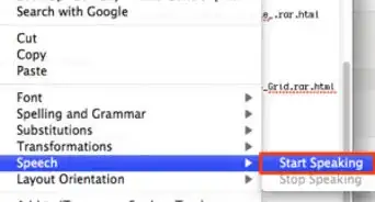 Activate Text to Speech in Mac OS X