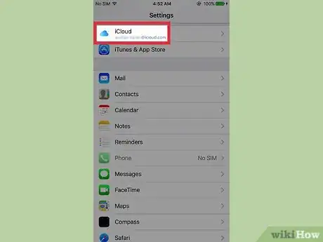 Image titled Sign in to iCloud on an iPhone Step 2