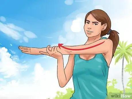 Image titled Work out a Shoulder Knot Step 1