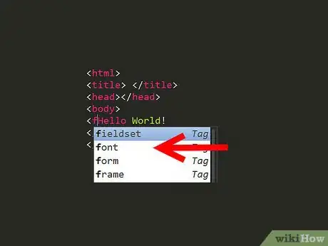 Image titled Change the Font Type Using HTML Programming Step 6