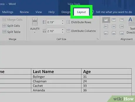 Image titled Split a Table in Word Step 4