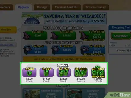 Image titled Get Crowns in Wizard101 Step 3