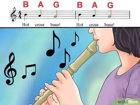 Image titled Play Hot Cross Buns on the Recorder Step 8