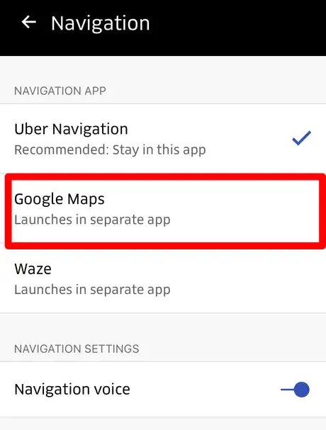 Image titled Change Your Navigation App in Uber Driver Step 6.png