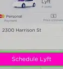 Schedule a Lyft in Advance