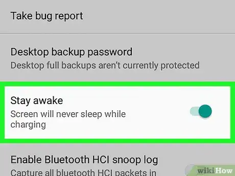 Image titled Keep the Screen on While Charging on Android Step 6