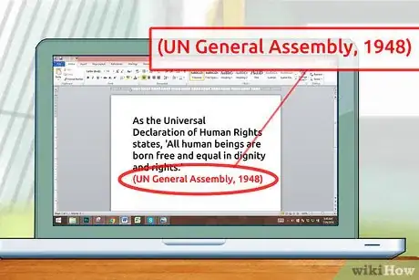 Image titled Cite the Universal Declaration of Human Rights Step 2