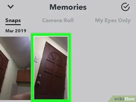 Image titled See Snapchat Memories Step 3