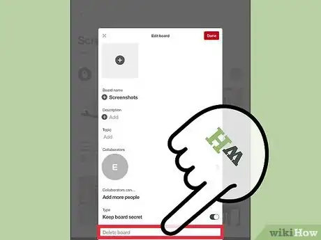 Image titled Delete a Board on Pinterest Step 6