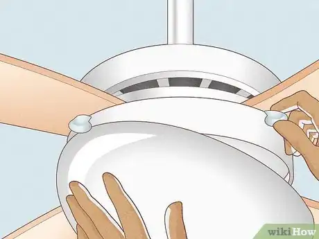 Image titled Replace a Light Bulb in a Ceiling Fan Step 11