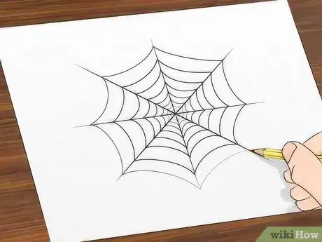 Image titled Draw a Spider Web Step 7