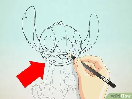 Image titled Draw Stitch from Lilo and Stitch Step 4