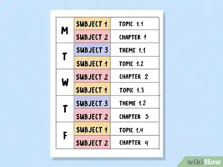 Image titled Make a Revision Timetable Step 5