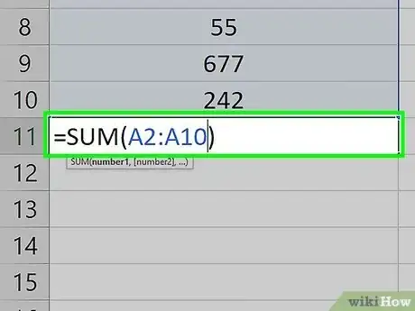 Image titled Add Up Columns in Excel Step 8