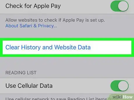Image titled Remove Website Data from Safari in iOS Step 14