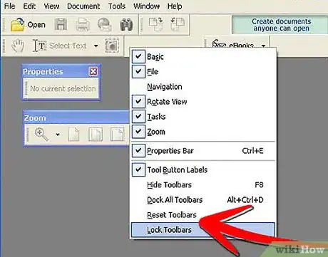 Image titled Work With Toolbars in Adobe Acrobat Step 4Bullet1