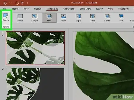 Image titled Add Transitions to Powerpoint Step 5