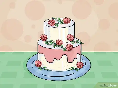 Image titled Add Fresh Flowers to a Cake Step 10
