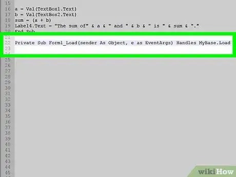 Image titled Add Two Numbers in Visual Basic.NET Step 7