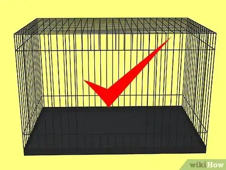 Image titled Make a Bird Cage from a Dog Cage Step 1