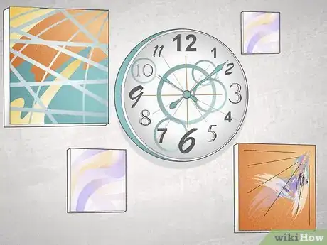 Image titled Decorate Around a Large Wall Clock Step 7