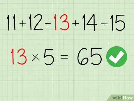 Image titled Add 5 Consecutive Numbers Quickly Step 10