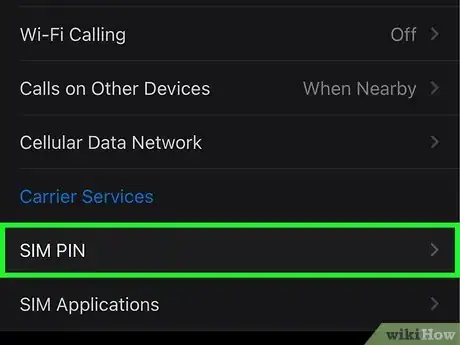 Image titled Change the SIM PIN on an iPhone Step 3