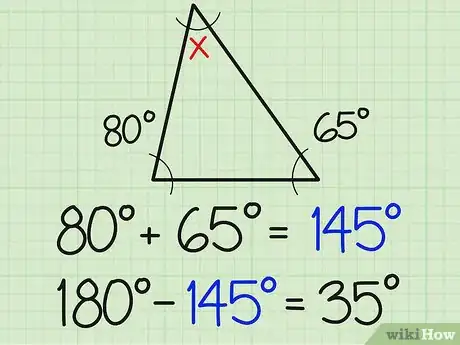 Image titled Find the Third Angle of a Triangle Step 2