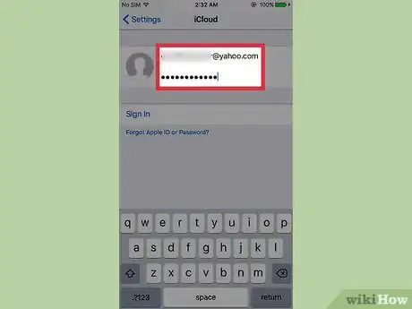 Image titled Sign in to iCloud on an iPhone Step 3