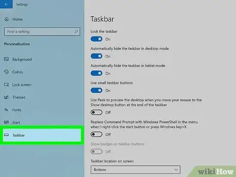 Image titled Show the Taskbar in Windows 10 Step 3