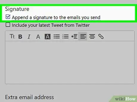 Image titled Add a Signature to Yahoo Mail Step 5
