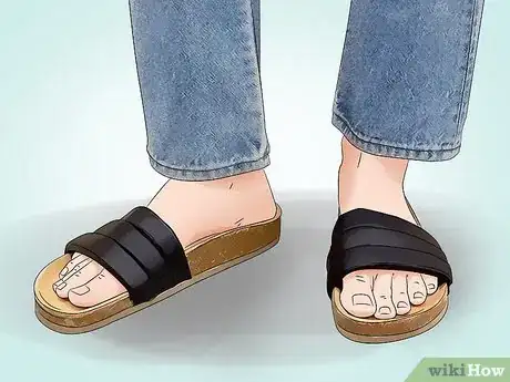 Image titled Wear Slides Step 1