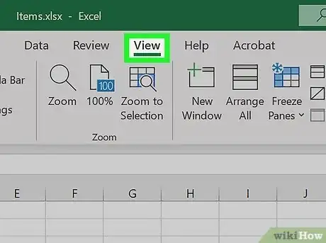 Image titled Add Header Row in Excel Step 2