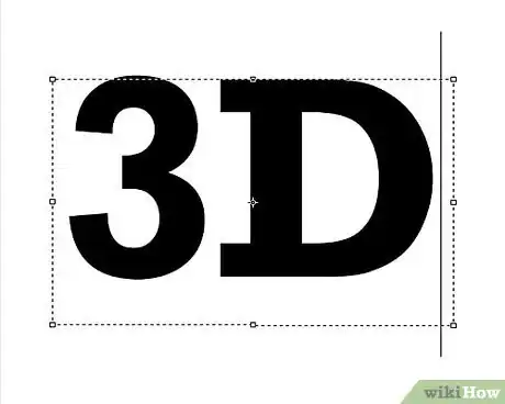 Image titled Draw 3D Letters Step 1